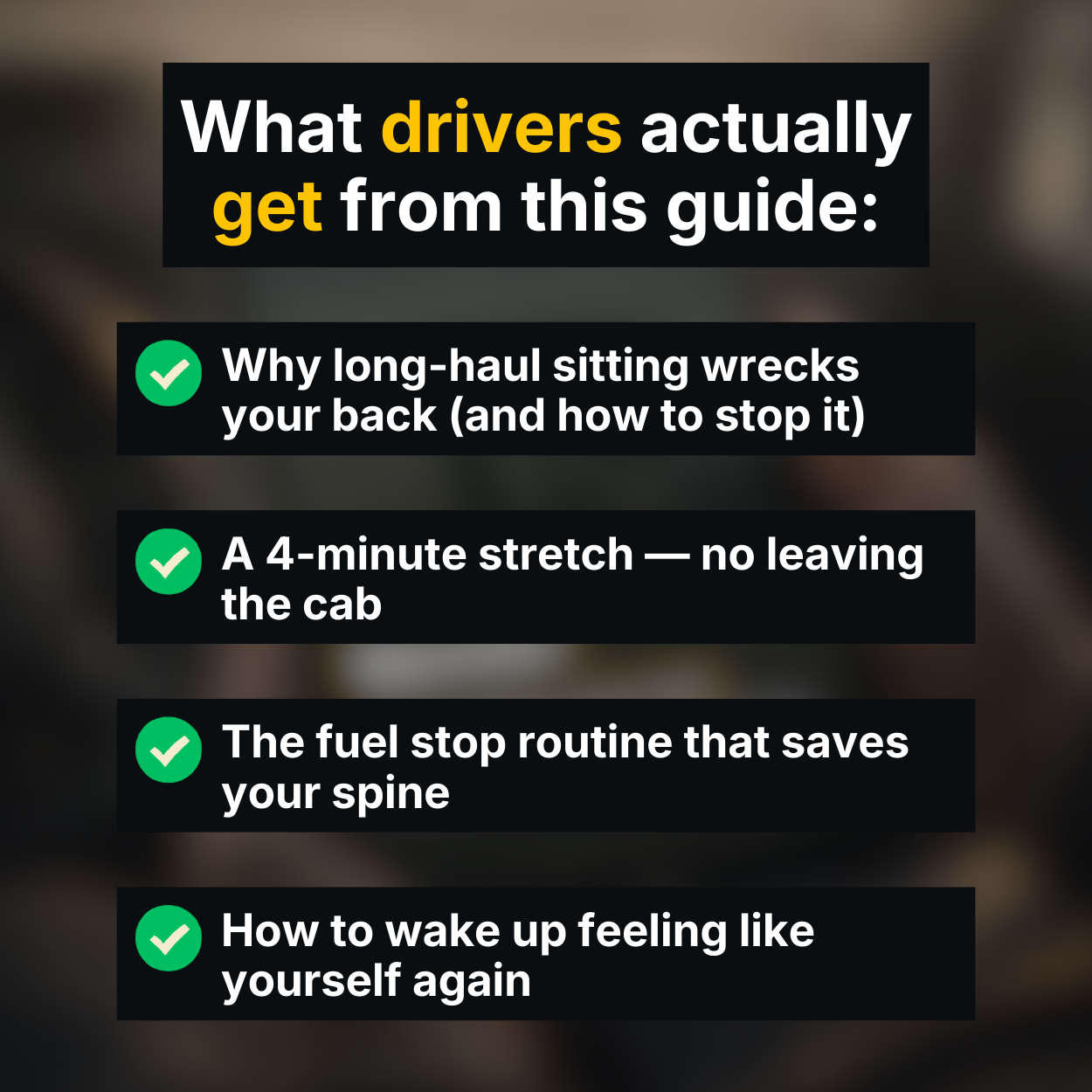 Drive More. Hurt Less.